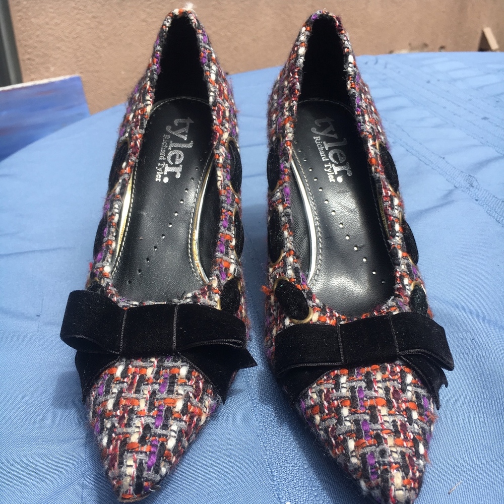 Plaid heels